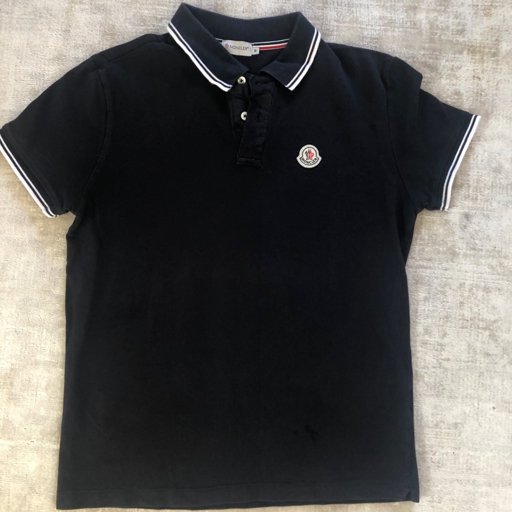 Moncler Men’s Black Polo Sz Medium